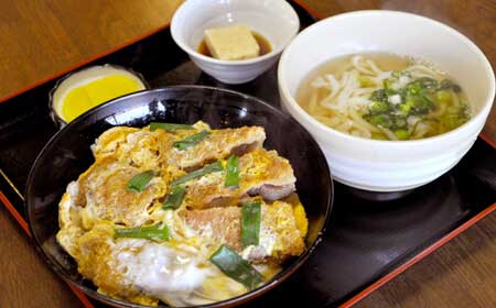 かつ丼定食そば付