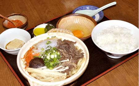 うどんすき定食
